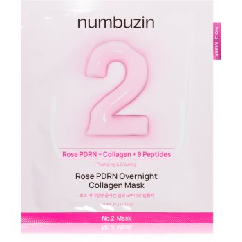 Numbuzin No. 2 Rose PDRN OverNight Collagen Mask mască hrănitoare profundă pentru noapte - imagine 2